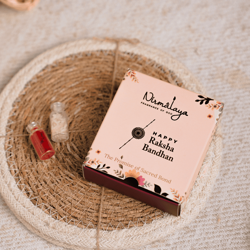 Handmade Bracelet Rakhi With Natural Marigold Flowers
