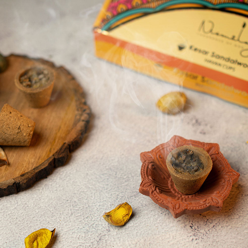 Kesar Sandalwood Havan Cups