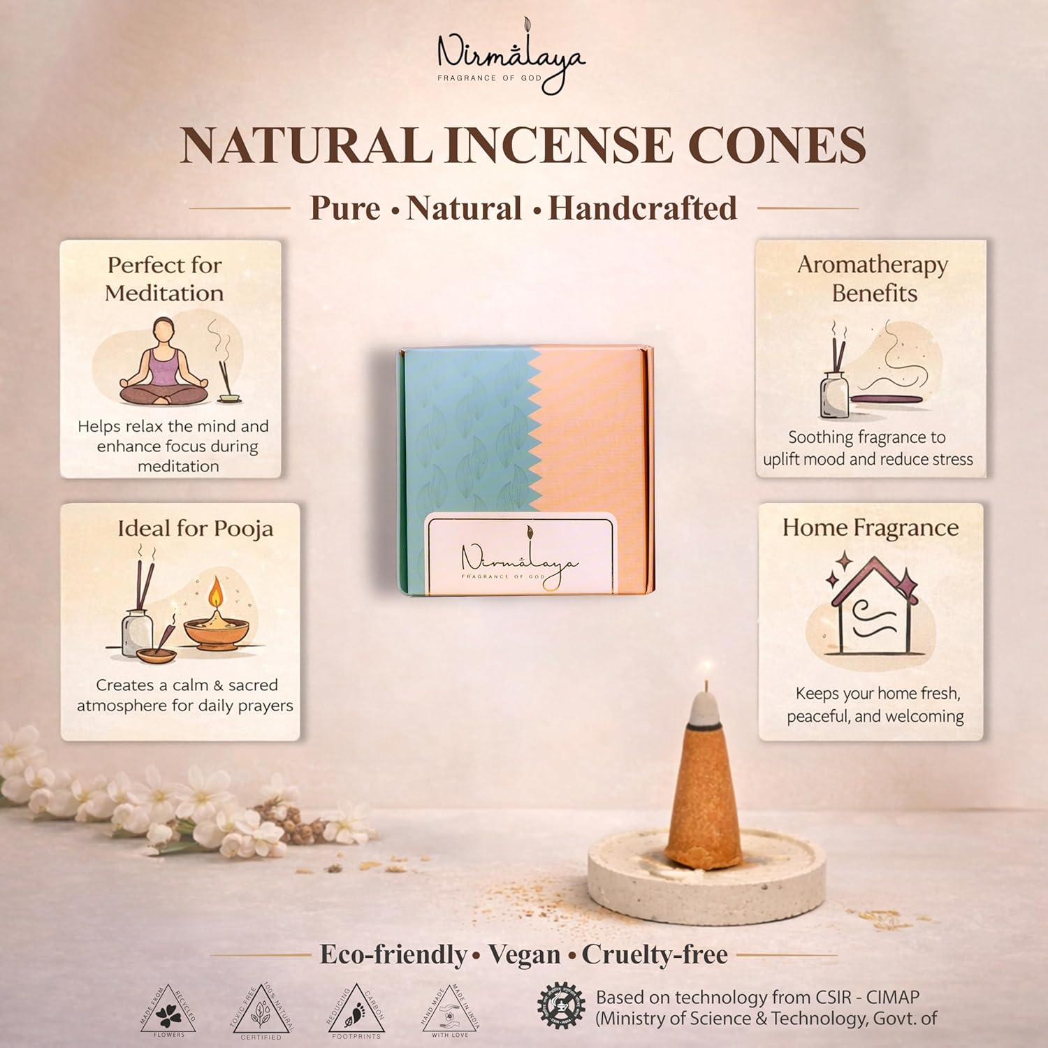Forest Wood Backflow Refill Pack Incense Cone