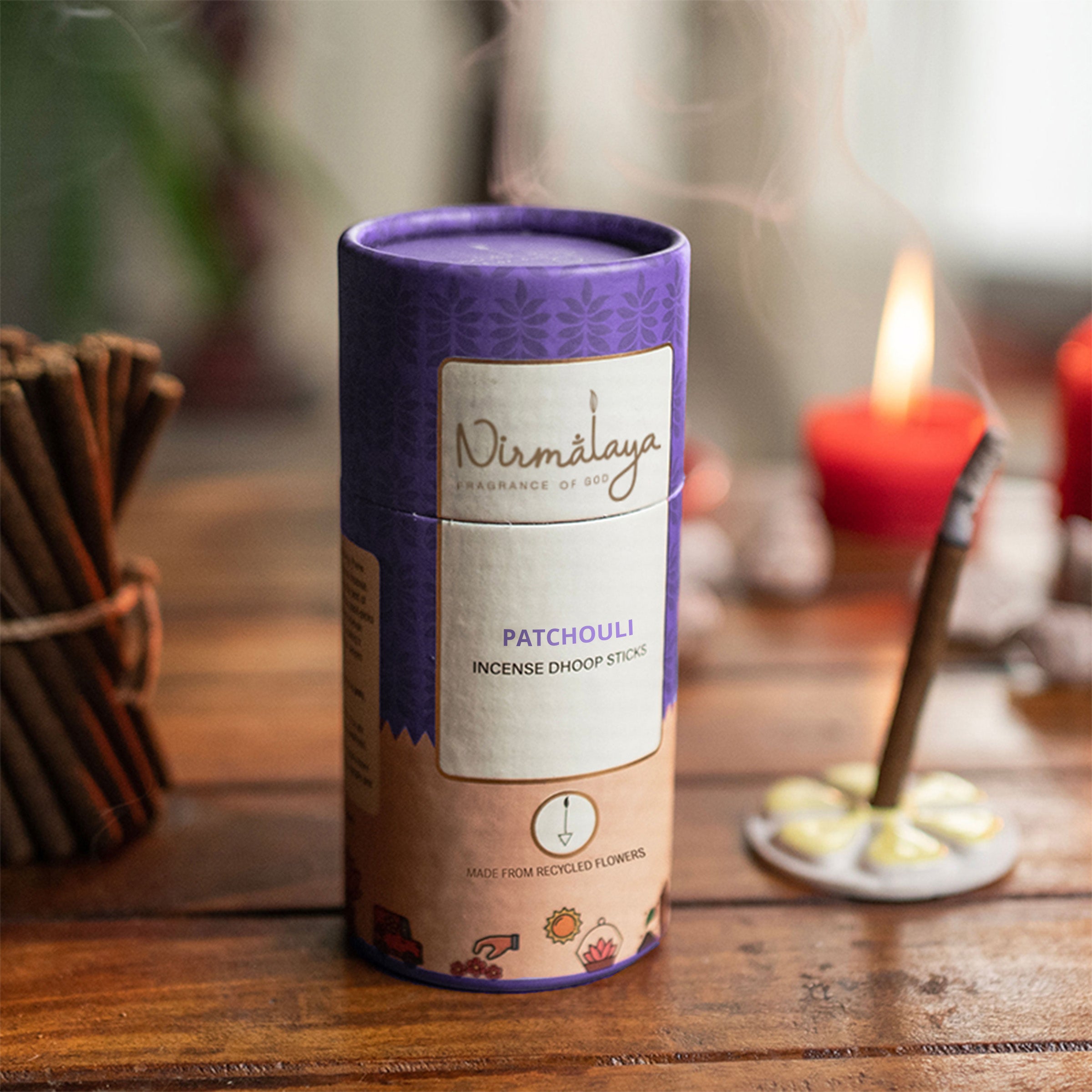 Patchouli Dhoop Sticks (Bamboo less)