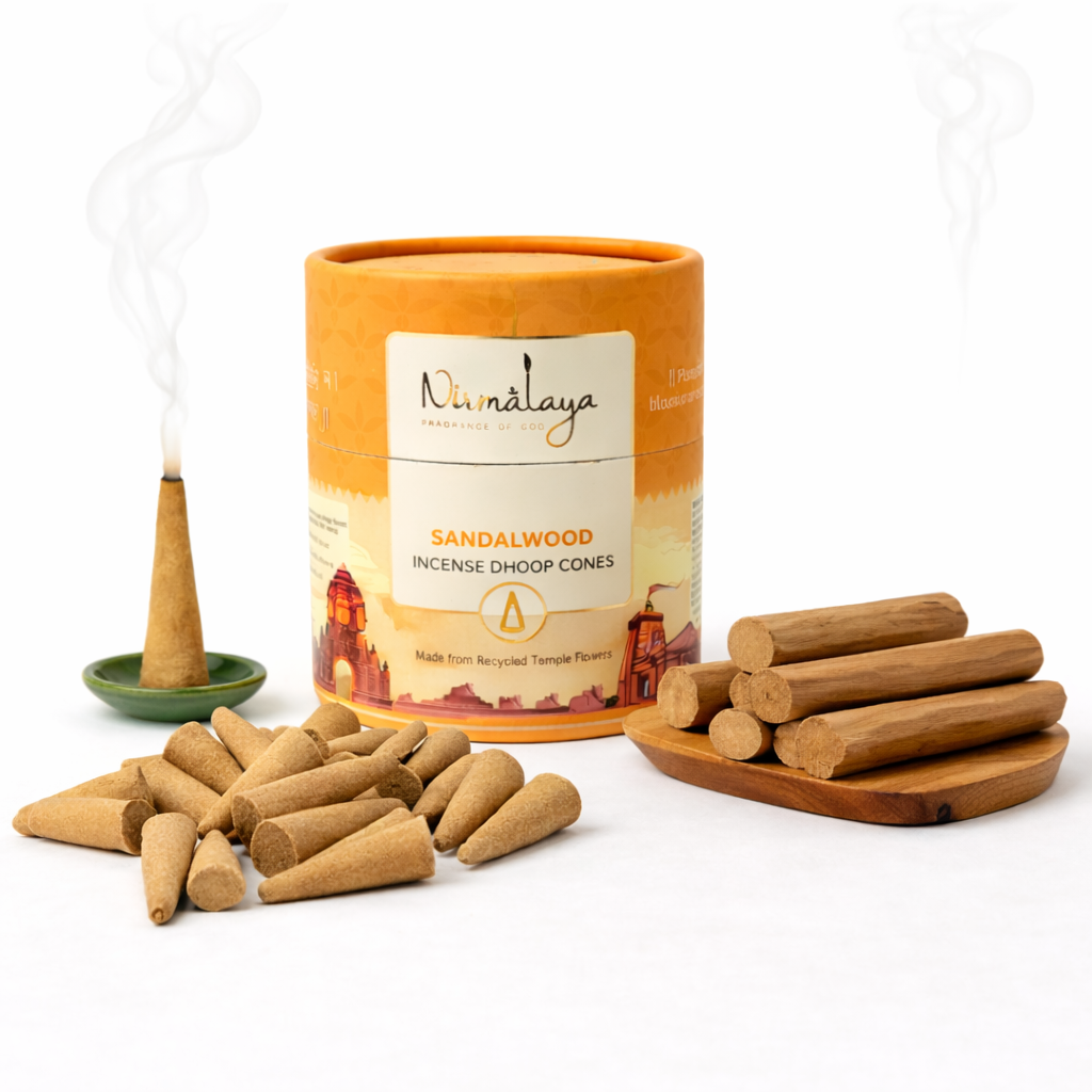 Sandalwood Premium Dhoop Cones Pack Of 60