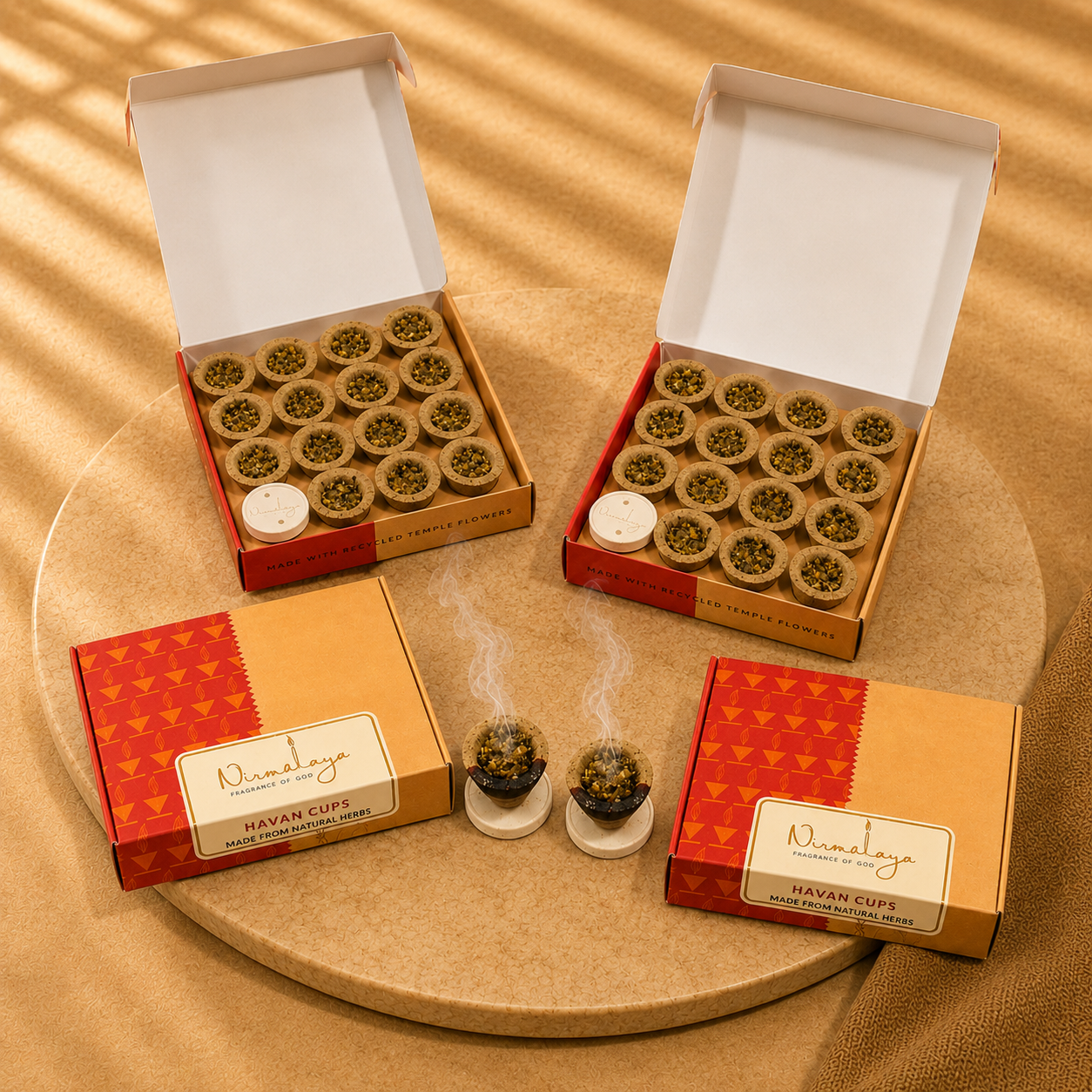 Sambrani Loban Havan Cups - Pack of 2