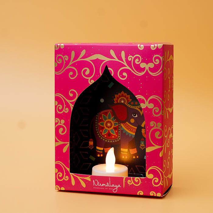 Airavat Jharokha Diya Set Gift Box