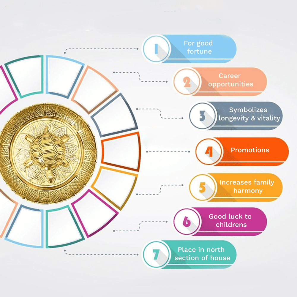 Pure Brass Tortoise/ Turtle For Vastu or Feng Shui