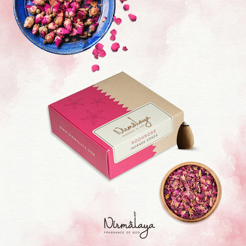 Rooh Rose Backflow Refill Pack Incense Cones