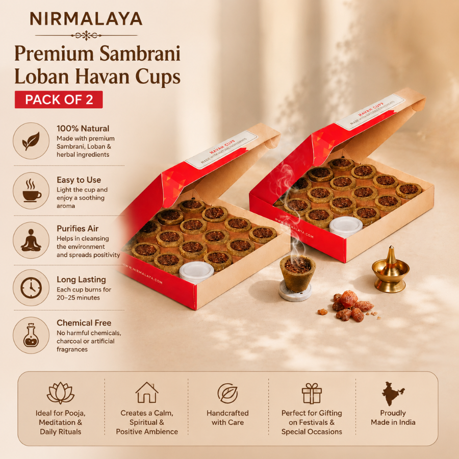 Sambrani Loban Havan Cups - Pack of 2