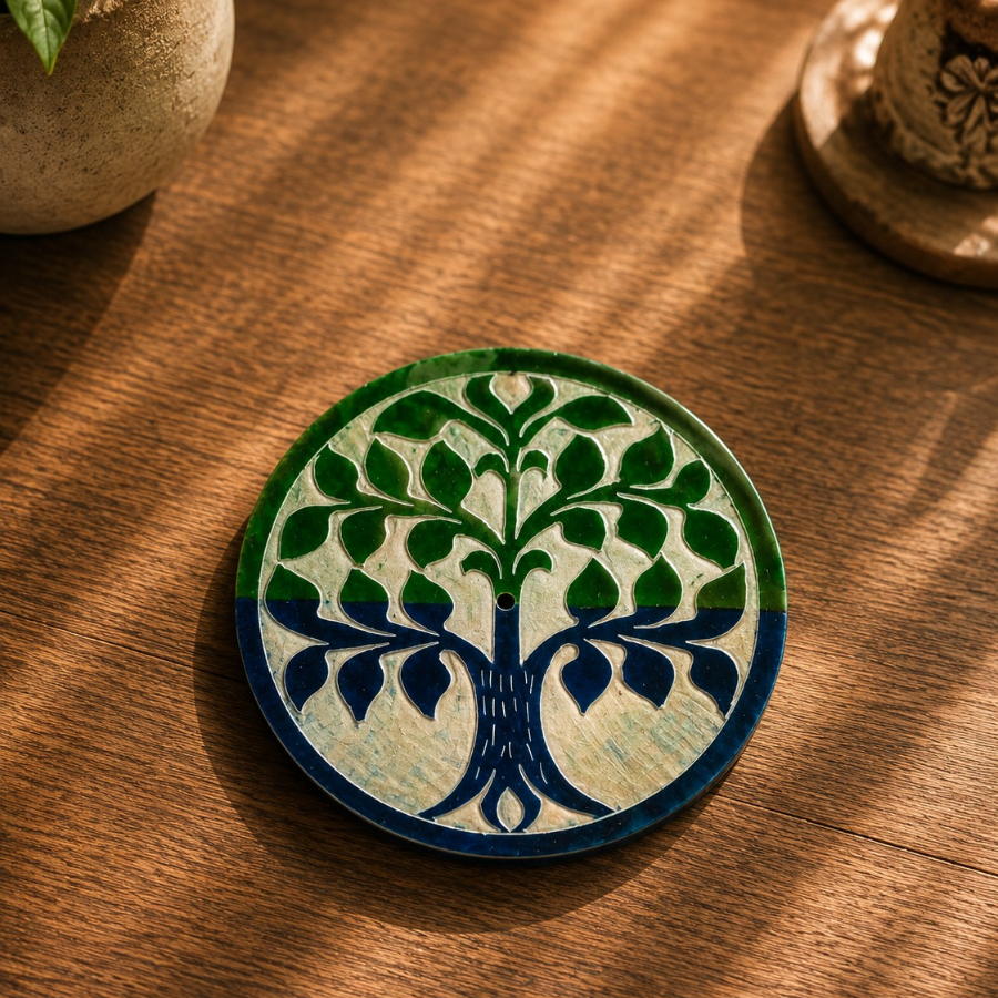 Tree Marble Incense Holder