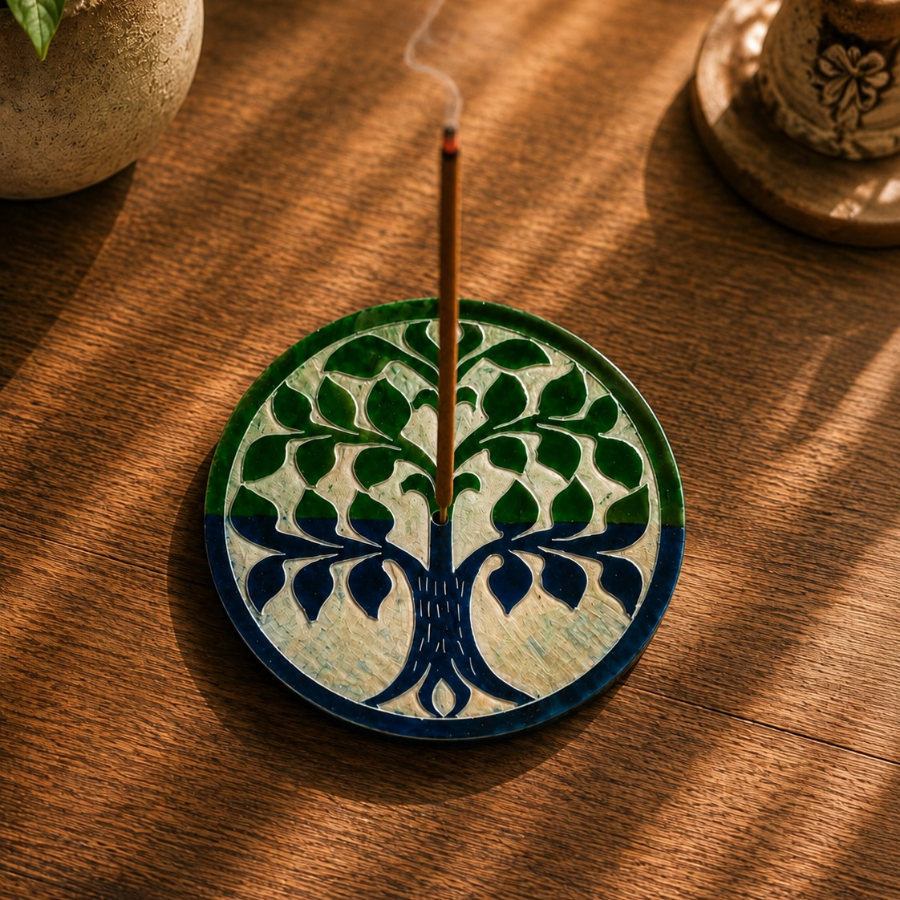 Artisan Marble Incense Holder