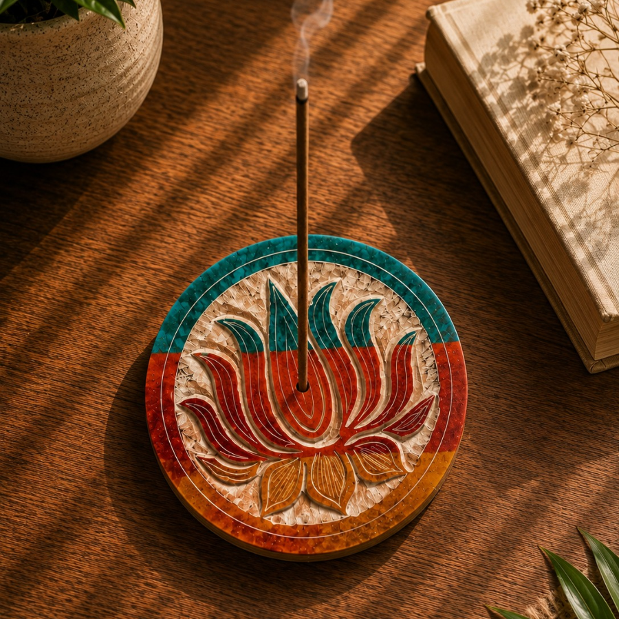 Marble Soapstone Incense Holder