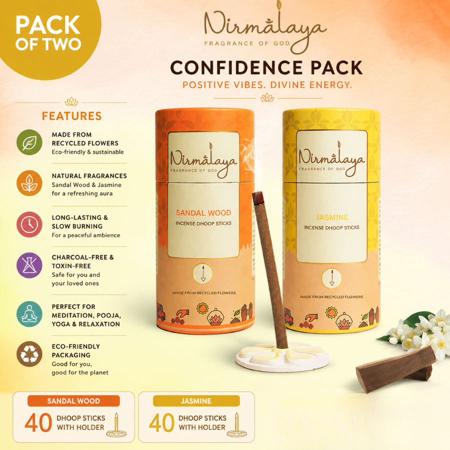 Confidence Pack Of 2 - Sandalwood and Jasmine Dhoop Sticks