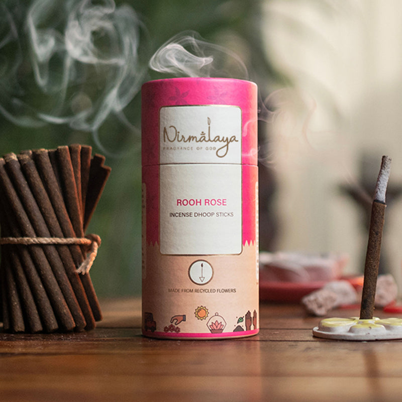 Rooh Rose Dhoop Sticks (Bamboo less)