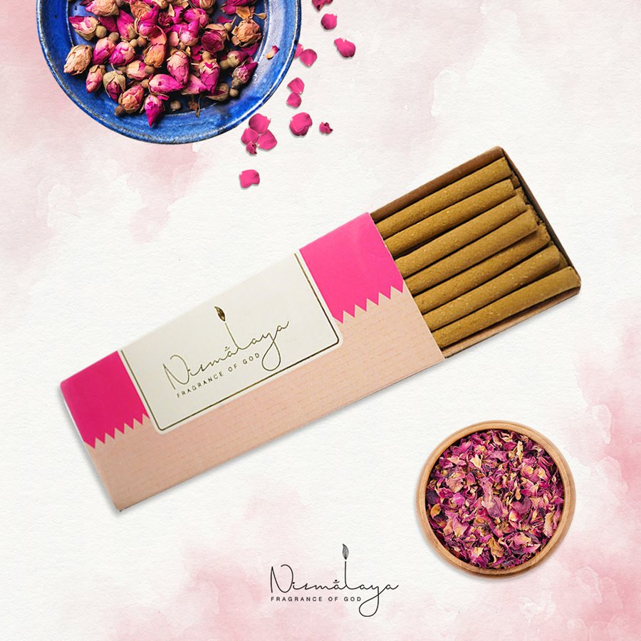 Rooh Rose Dhoop Sticks (Bamboo less)