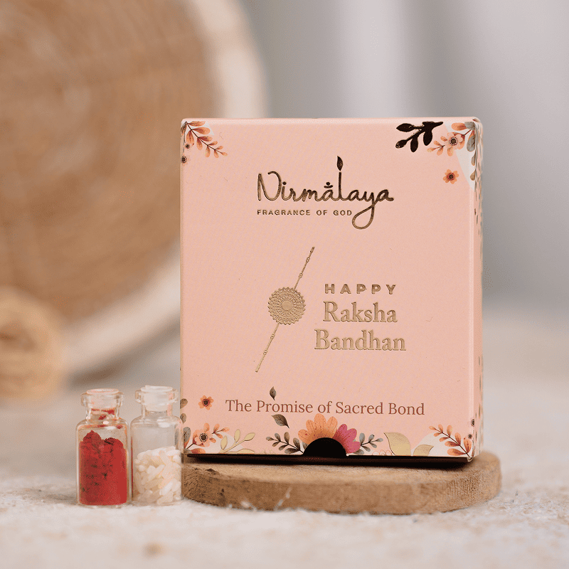 Handmade Bracelet Rakhi With Natural Pretty Pink Flowers