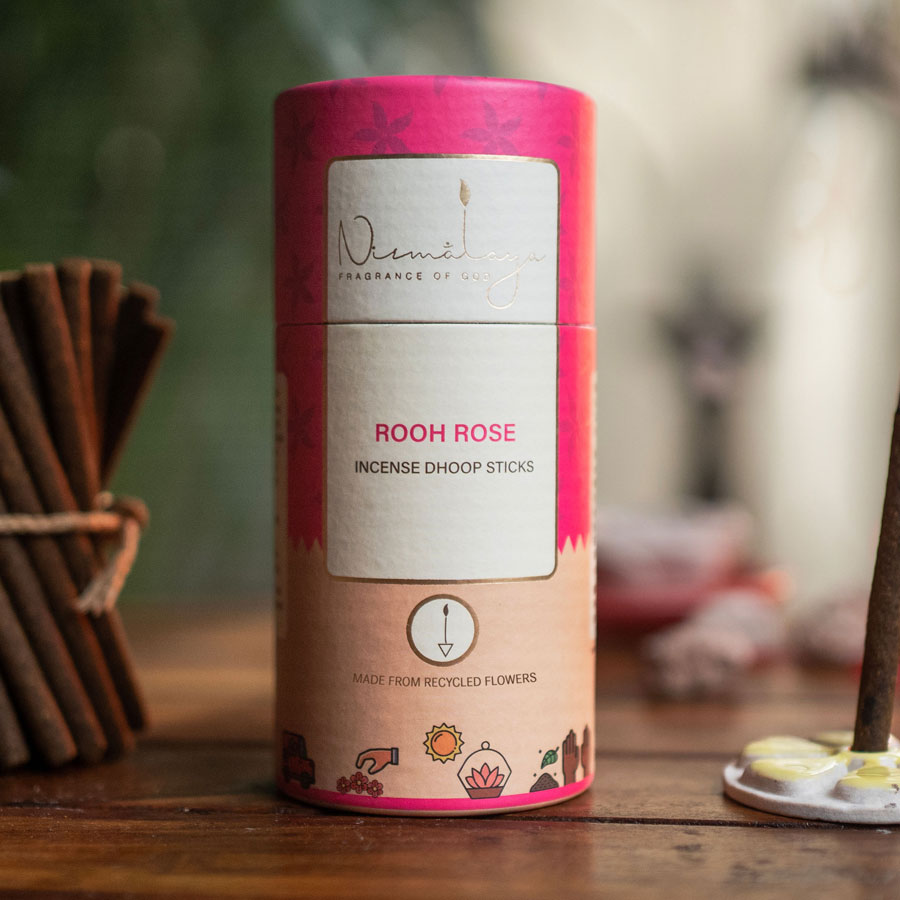 Rooh Rose Dhoop Sticks (Bamboo less)
