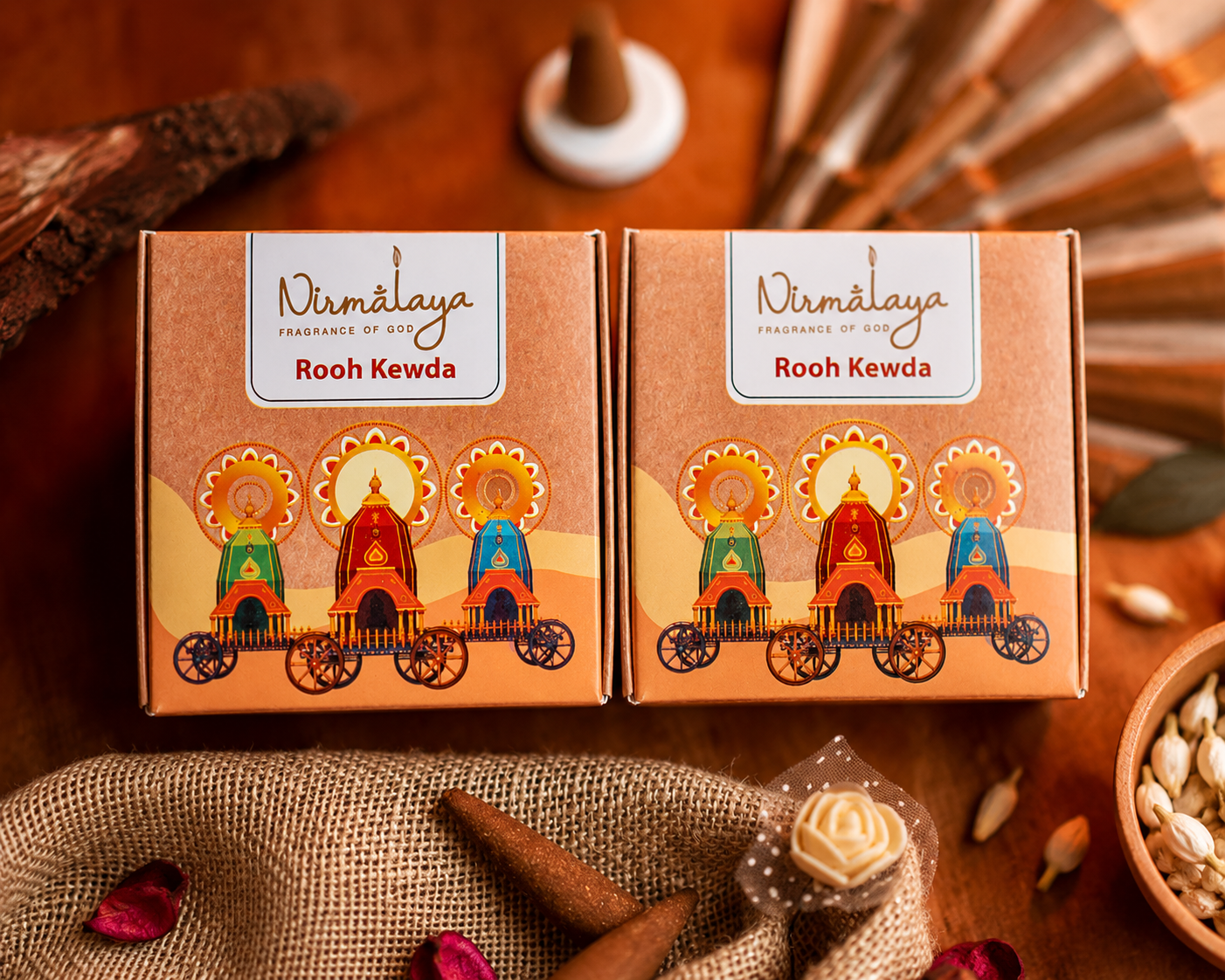 Rooh Kewda Dhoop Cones