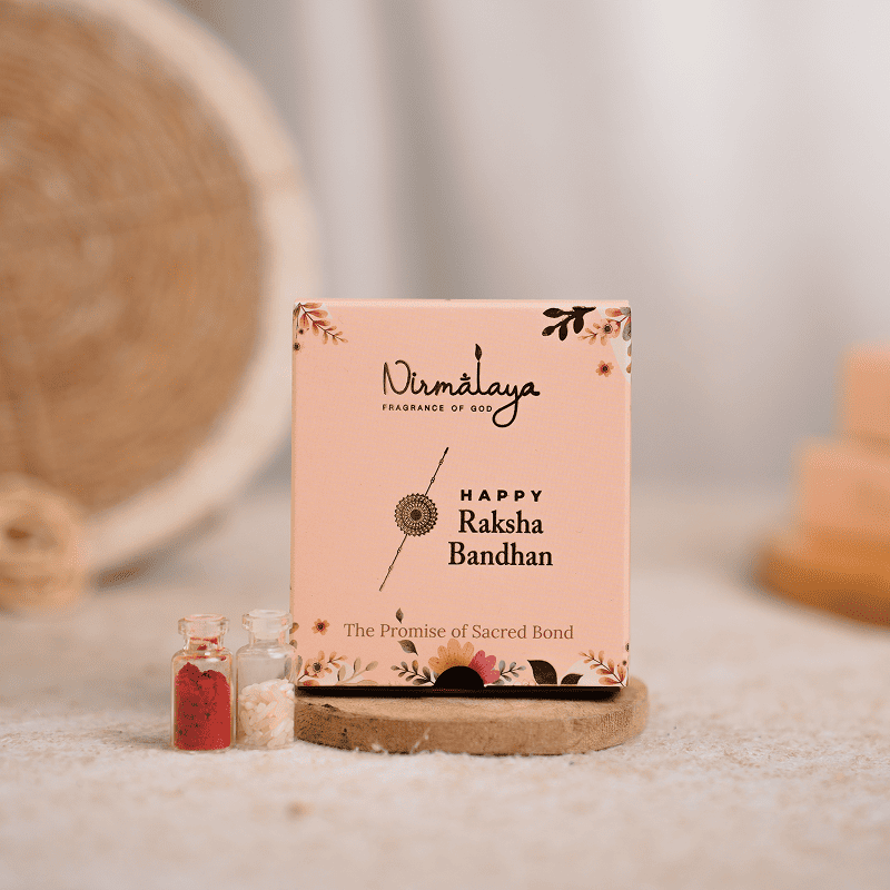 Handmade Bracelet Rakhi With Ocean & Rose Sand Art