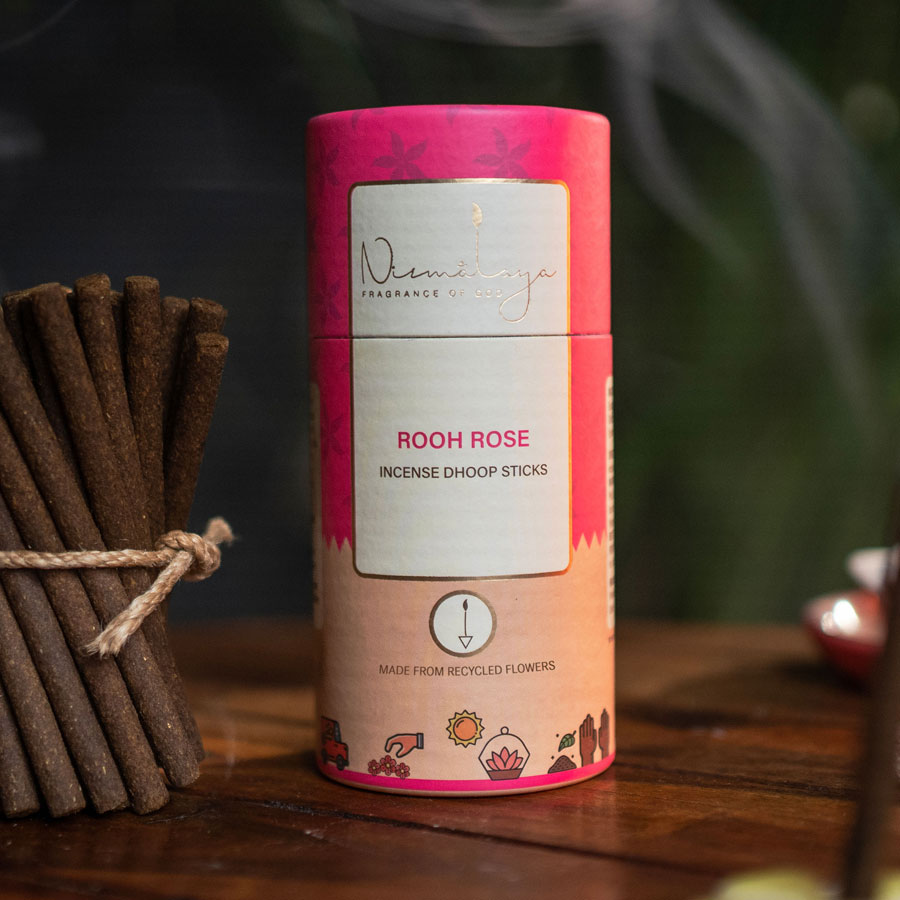 Rooh Rose Dhoop Sticks (Bamboo less)