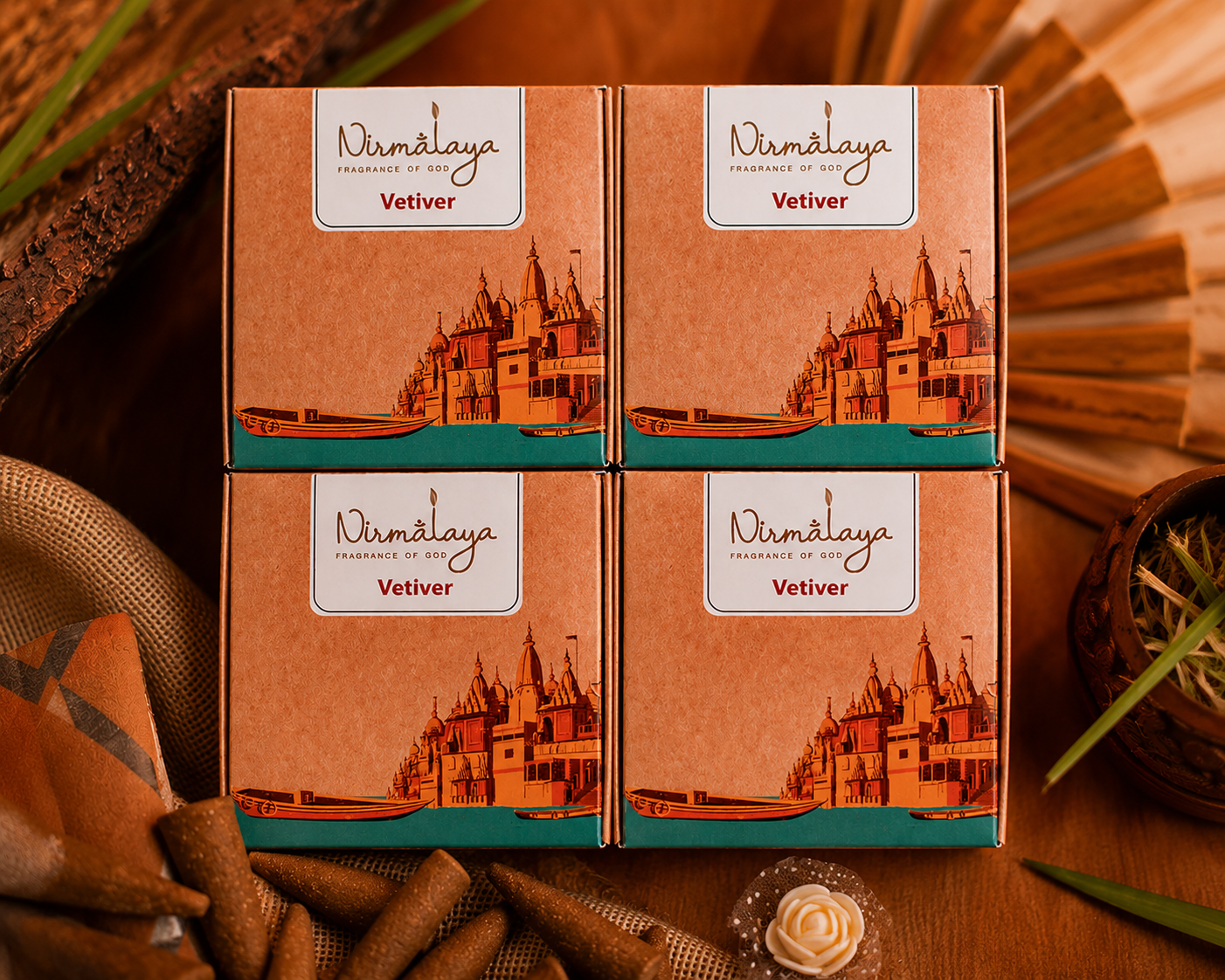 Vetiver Dhoop Cones