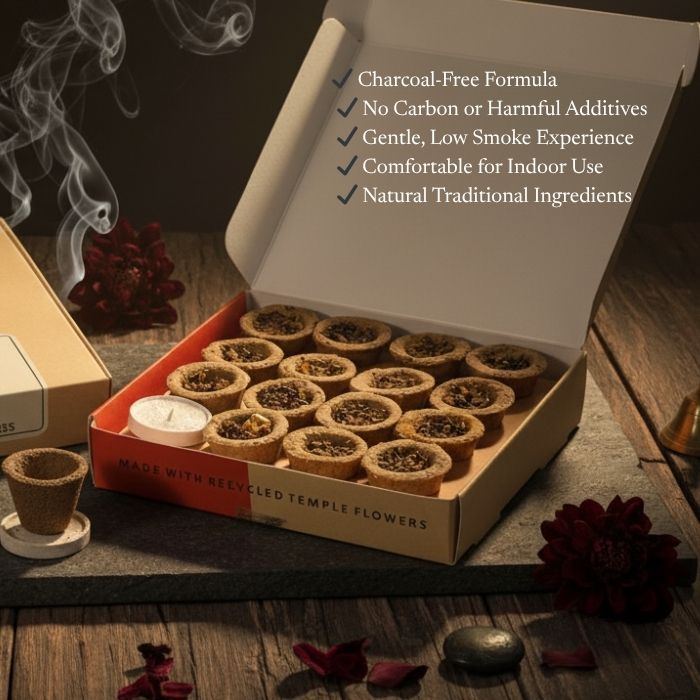 Nirmalaya Premium Cow Dung  Havan Cups