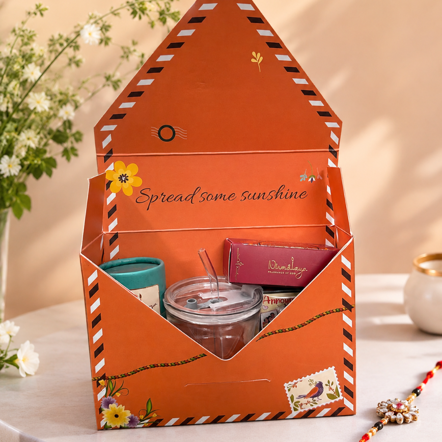 Premium Rakhi Gift Box – Tumbler Edition