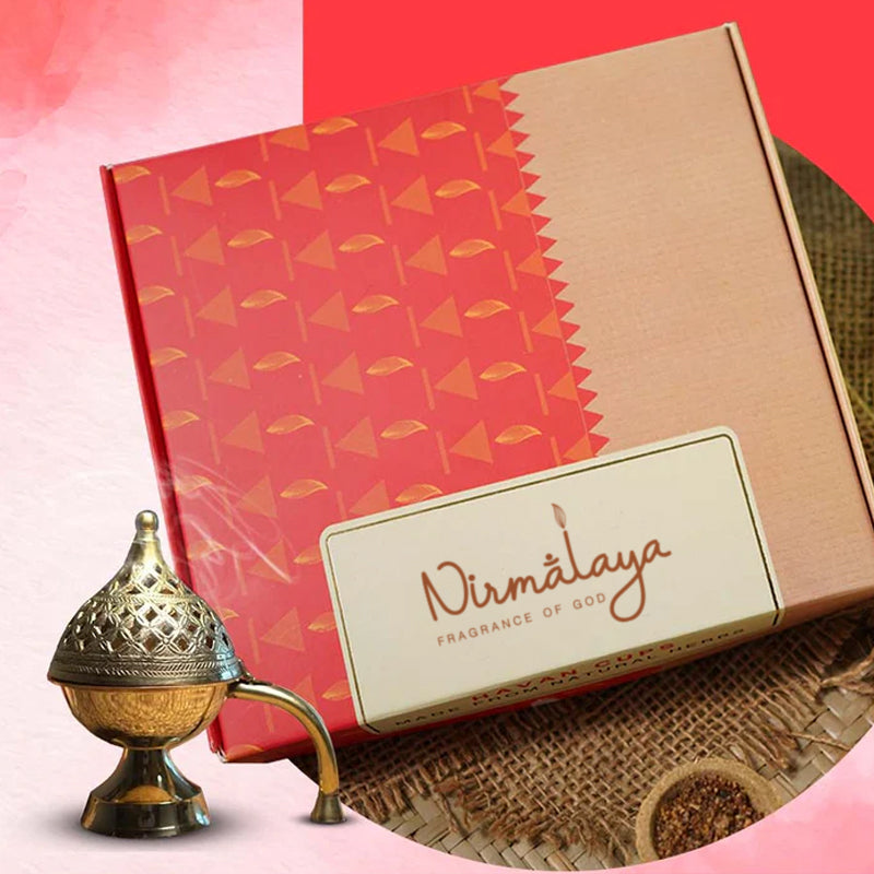 Sambrani Havan Cups and Golden Brass Dhuni Combo