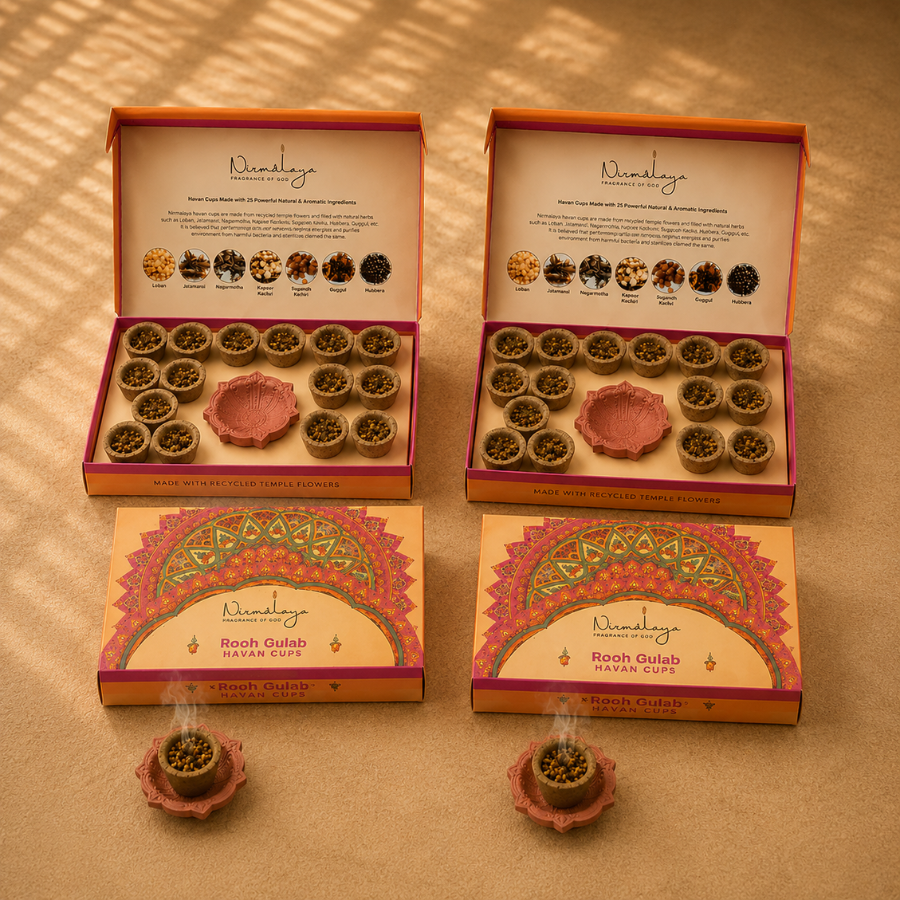 Rooh Gulab  Havan Cups