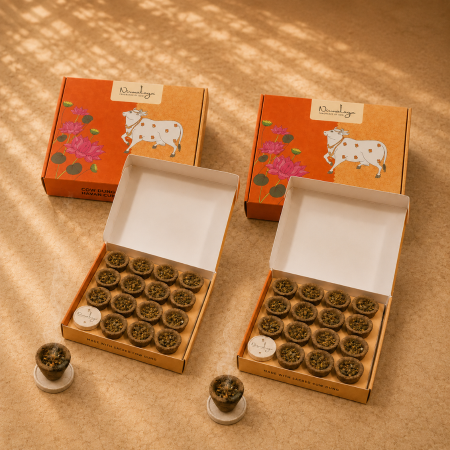 Cow Dung  Havan Cups