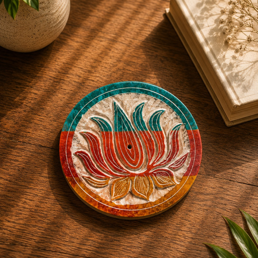 Marble Soapstone Incense Holder