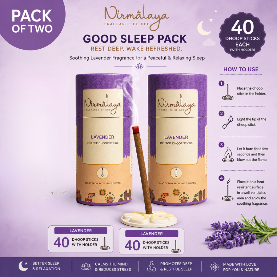 Good Sleep Pack Of 2 Lavender Dhoop Sticks