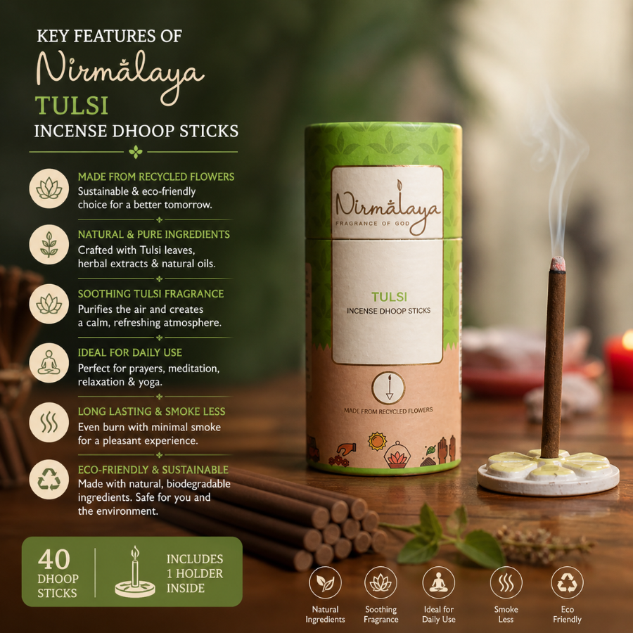 Tulsi Dhoop Sticks (Bamboo less)