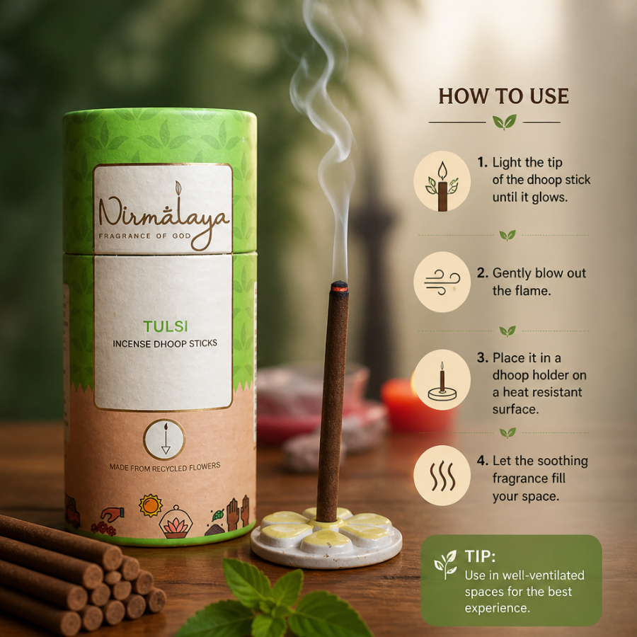 Tulsi Dhoop Sticks (Bamboo less)