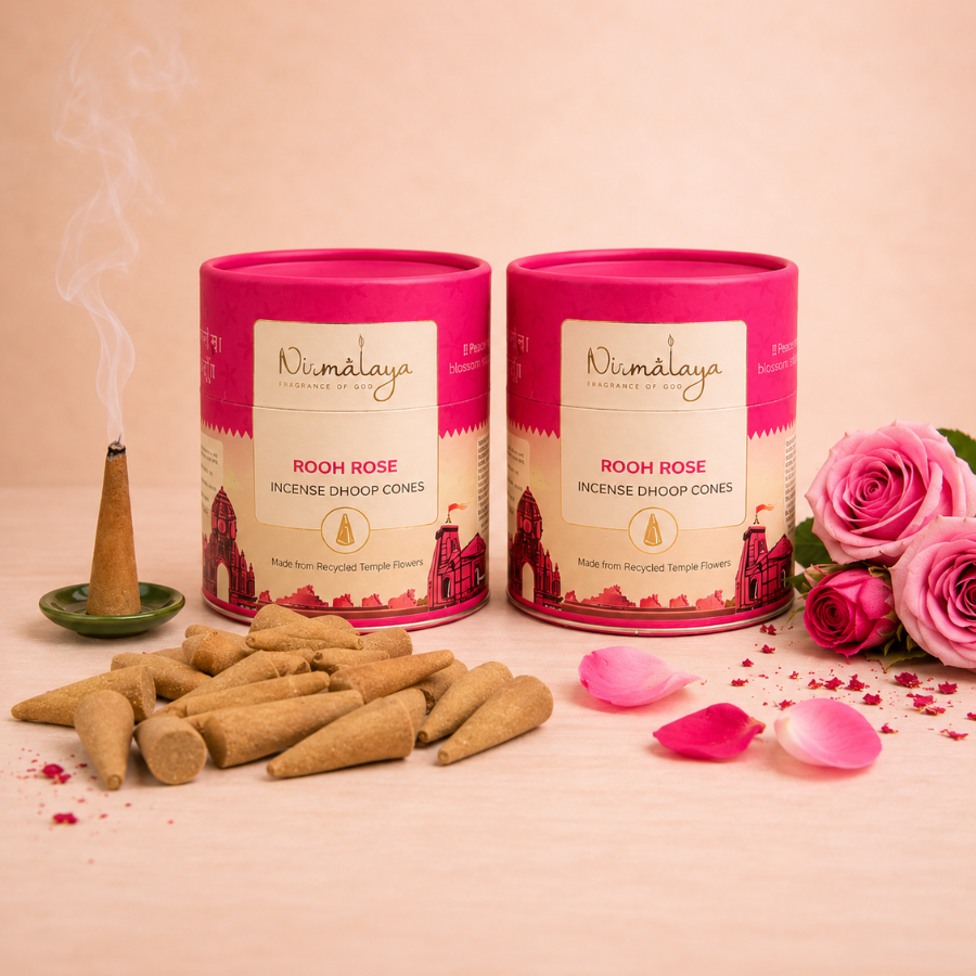Rooh Rose Premium Dhoop Cones