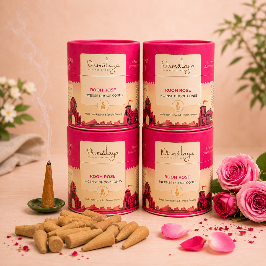 Rooh Rose Premium Dhoop Cones