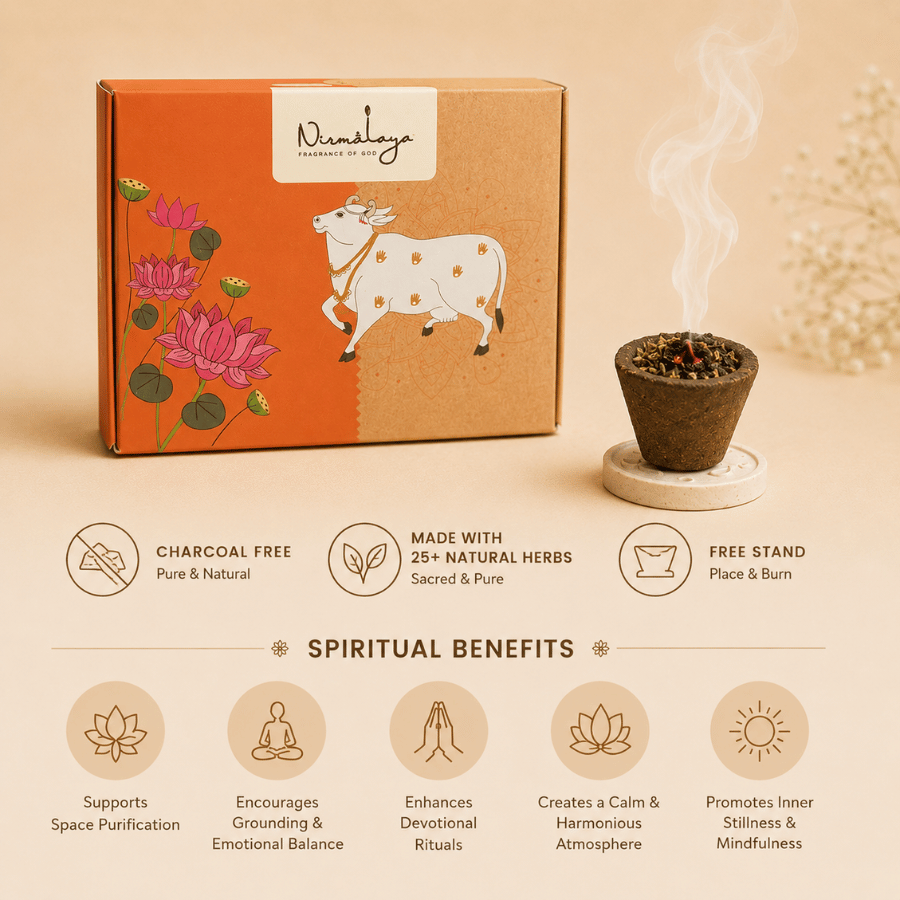 Nirmalaya Premium Cow Dung  Havan Cups