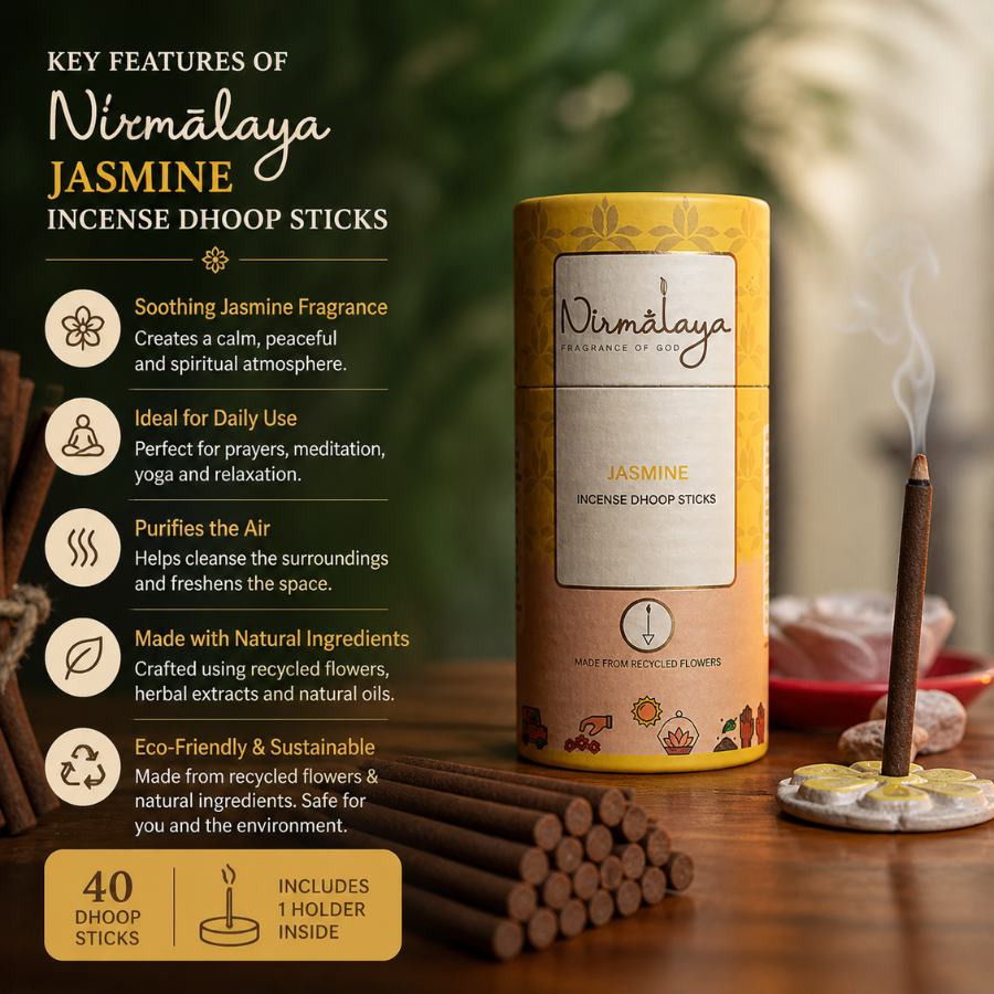 Jasmine Dhoop Sticks (Bamboo less)