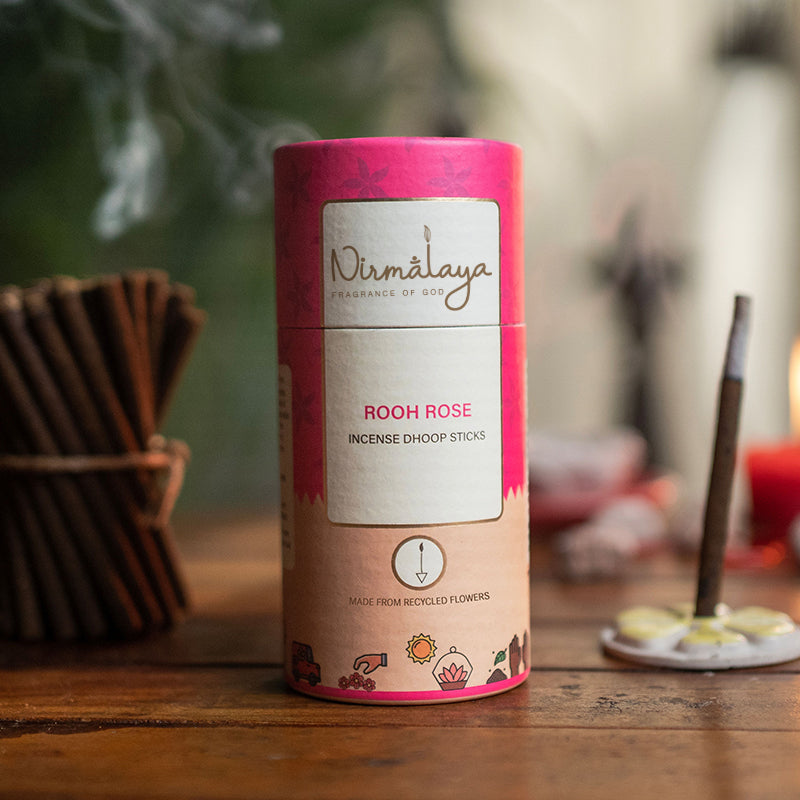 Rooh Rose Dhoop Sticks (Bamboo less)