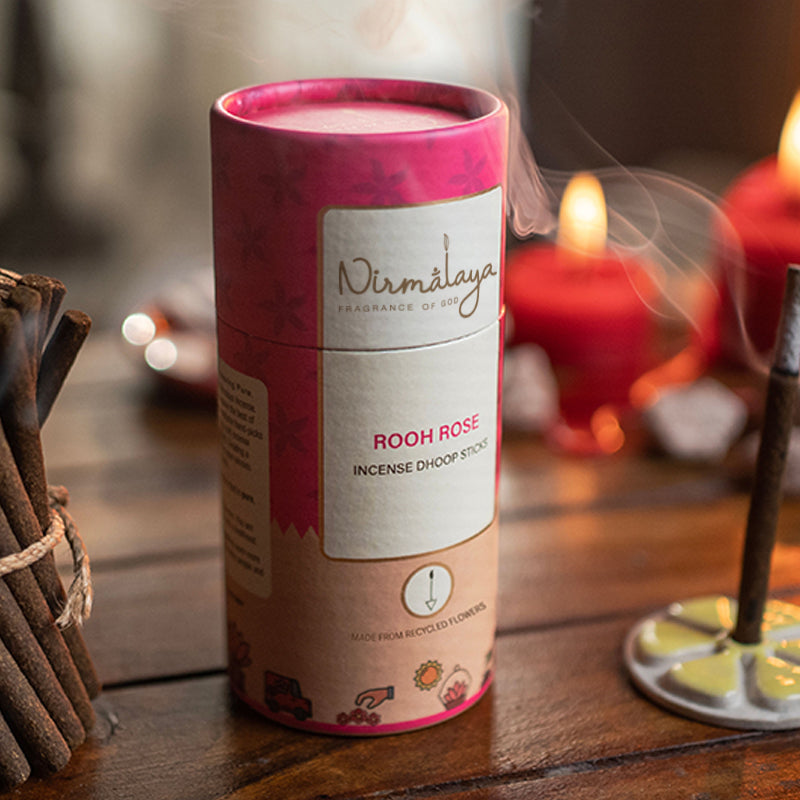 Rooh Rose Dhoop Sticks (Bamboo less)