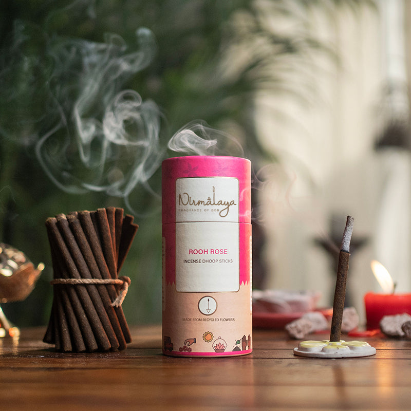 Rooh Rose Dhoop Sticks (Bamboo less)