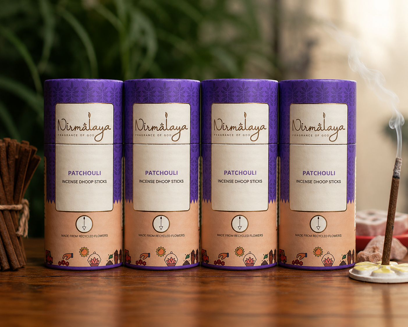 Patchouli Dhoop Sticks (Bamboo less)