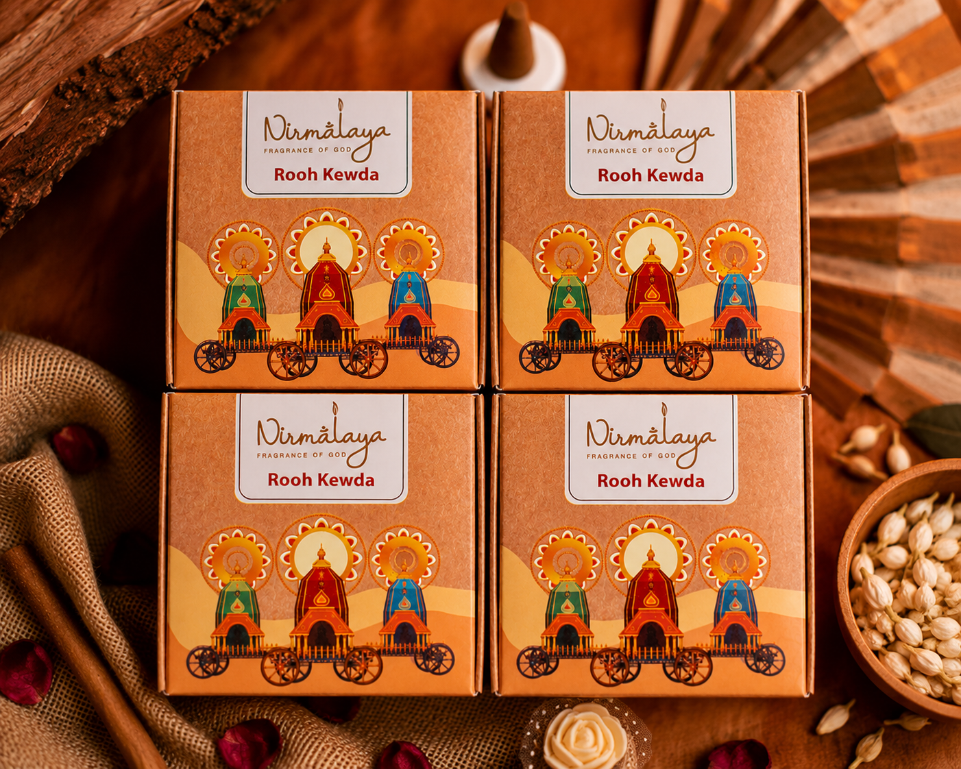 Rooh Kewda Dhoop Cones