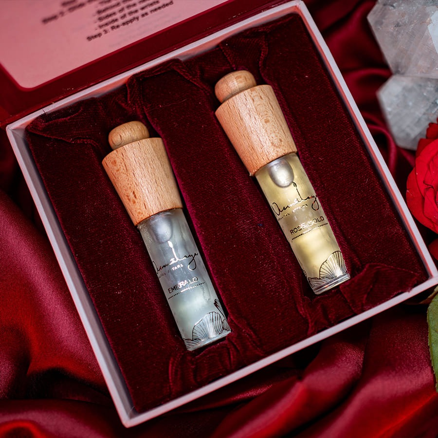 Attar Perfume Combo For Women (Emerald + Rose Gold)