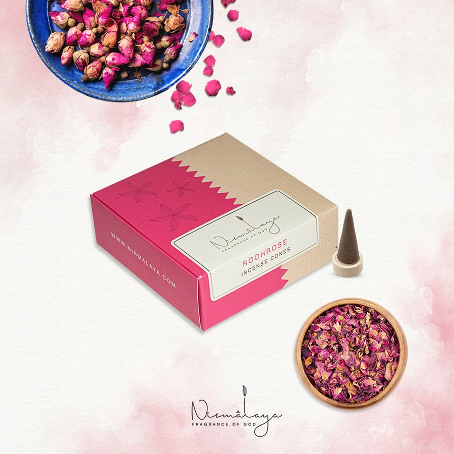 Rooh Rose Incense Cones